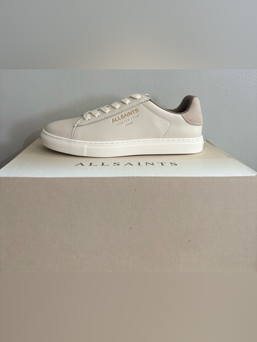 ALLSAINTS underground sneakers | white/off white | size: 38